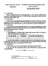 Đề khảo sát học sinh giỏi môn Lịch sử Lớp 9 - Năm học 2017-2018 - Phòng GD & ĐT Tiền Hải (Có đáp án)